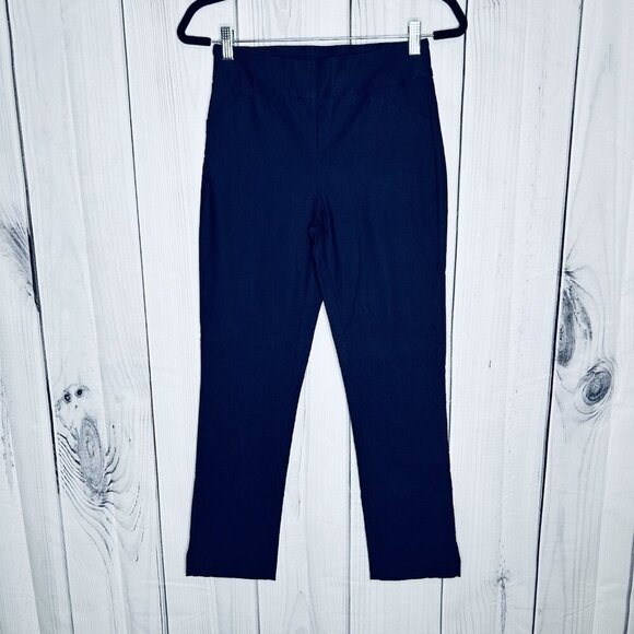 Tribal Women’s Navy Blue Pull On Stretch Pants Tapered Size 2 (27x27) - Picture 1 of 8